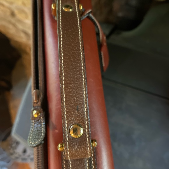 Luxury Brand Mark Cross Leather Briefcase - Picture 11 of 14